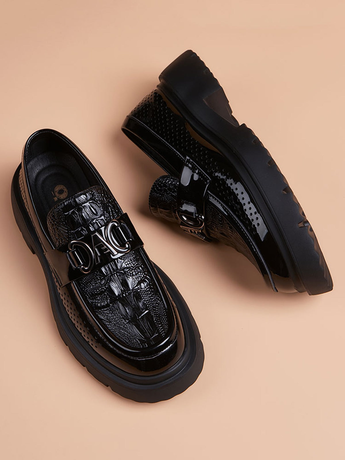 Handcrafted Genuine Leather Men's Slip-On Loafers - product view 5