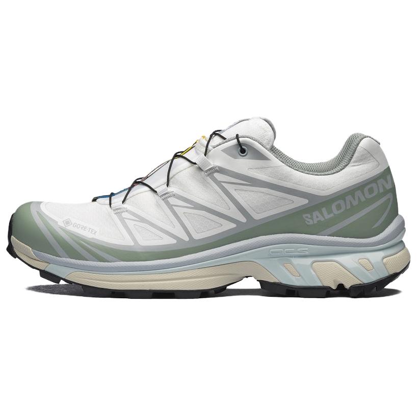 Salomon XT-6 GORE-TEX Unisex Trail Running Shoes – White, Grey & Green
