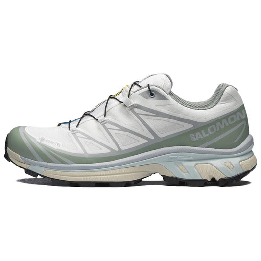 Salomon XT-6 GORE-TEX Unisex Trail Running Shoes – White, Grey & Green