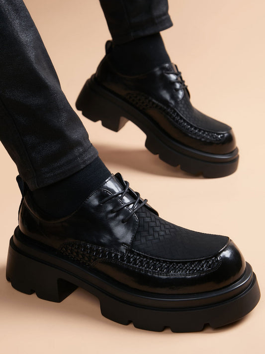 Handcrafted Genuine Leather Men's Derby Shoes - product view 1
