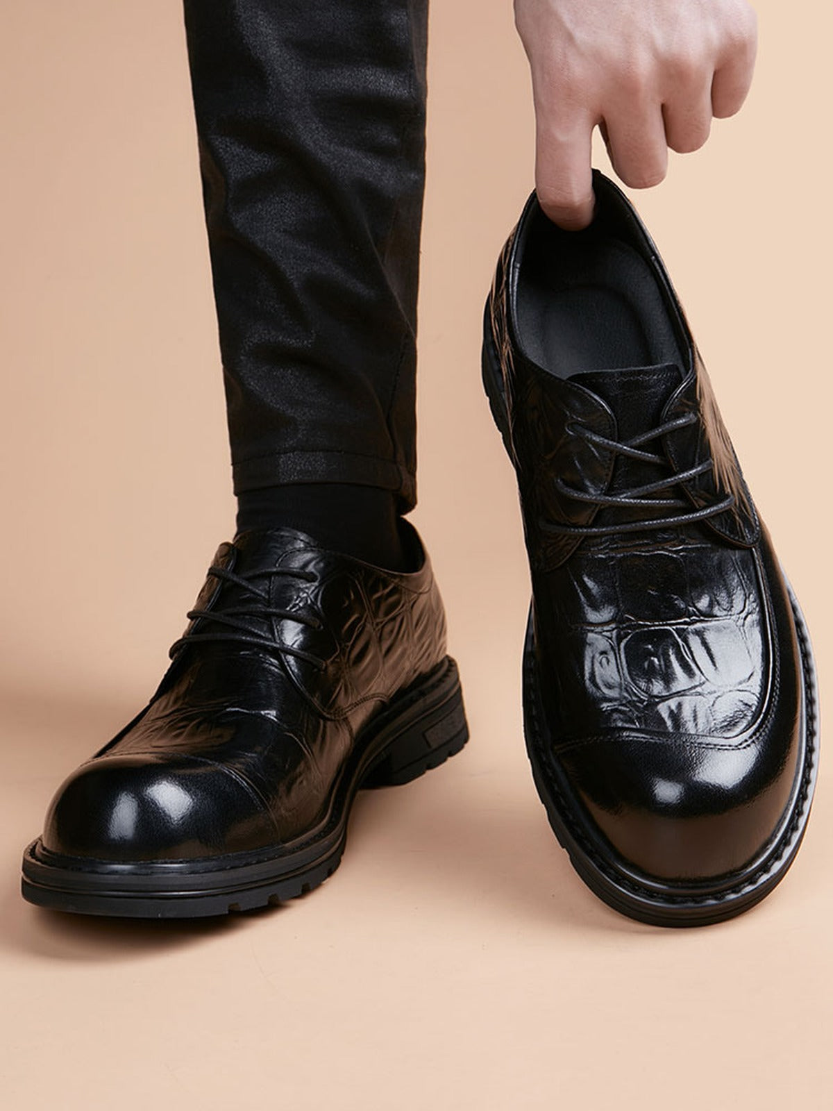 Handcrafted genuine leather shoes product view