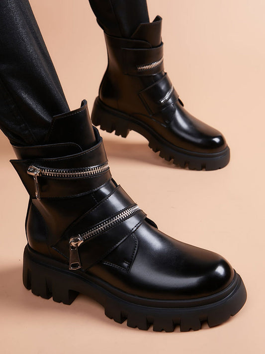 Handcrafted Genuine Leather Men's Boots - product view 1