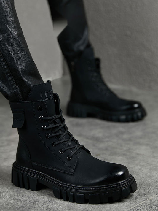 Handcrafted Genuine Leather Men's Boots - product view 1