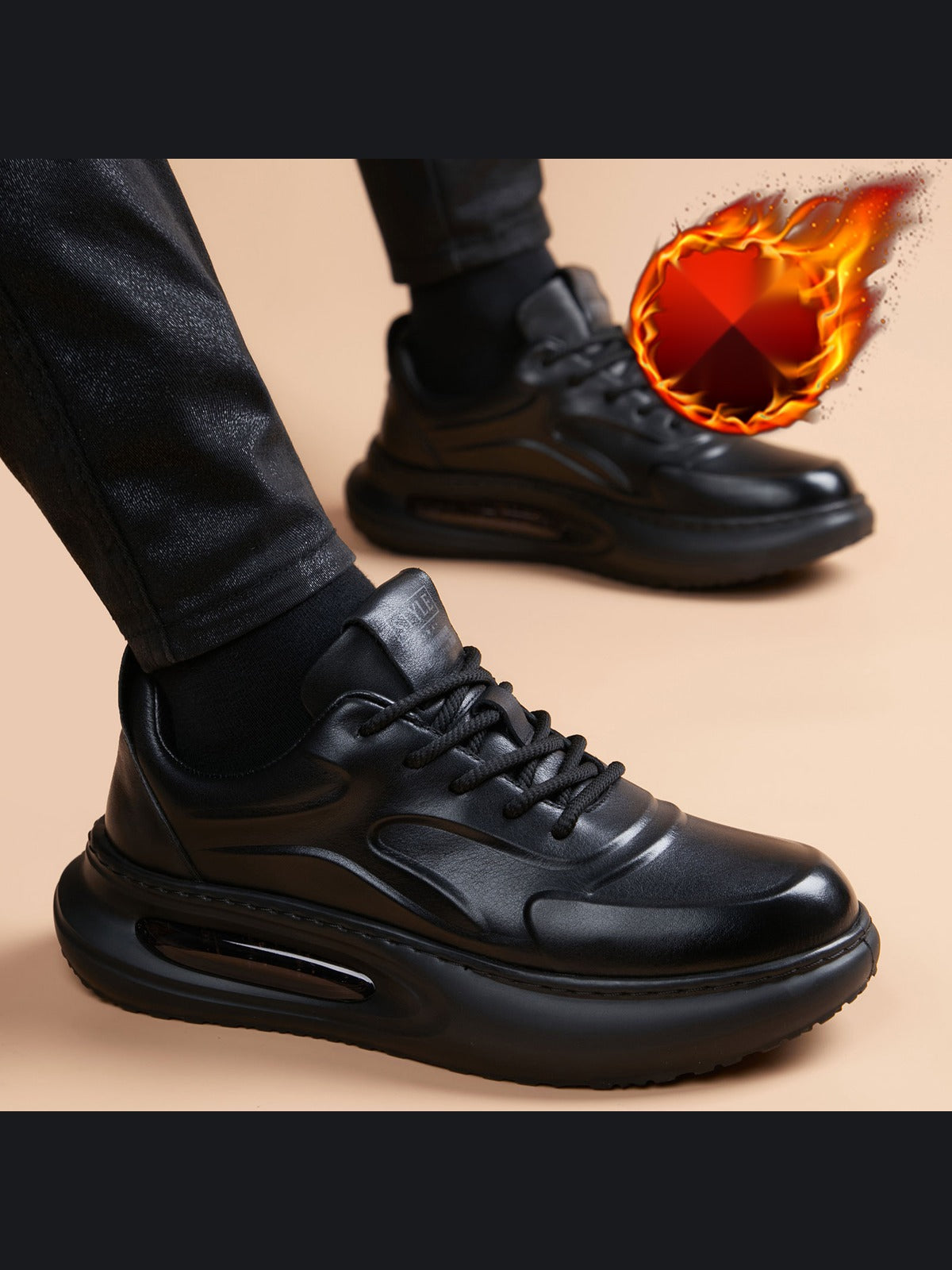 Color handcrafted genuine leather shoes - color image